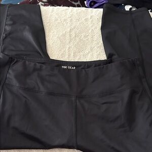 Tek Gear Jet Black Active Leggings
